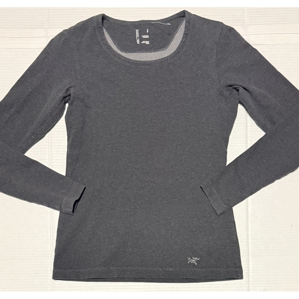 ARCTERYX - Women's Long Sleeve Active Crew Neck Cotton Blend Shirt - Size Small